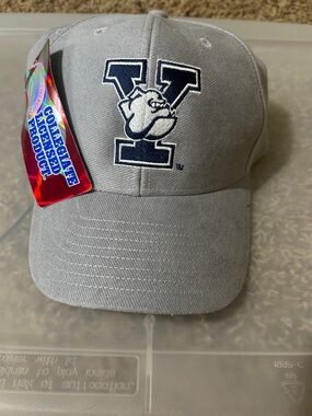 Gray Yale Bulldogs Hat with Embroidered 'Y' Logo